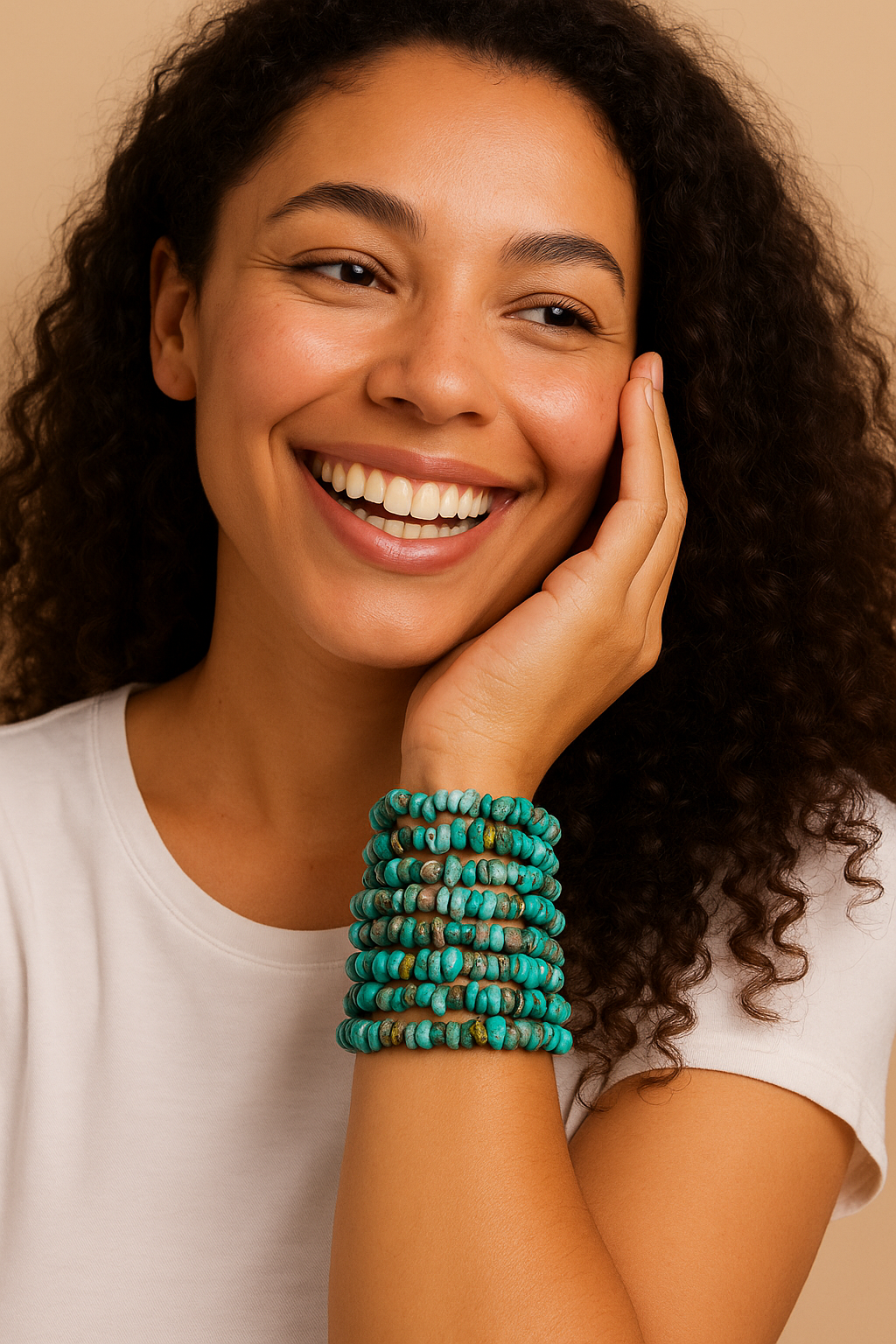 Bracelet Turquoise du Tibet – Protection & Équilibre émotionnel