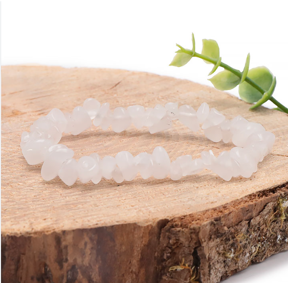 Bracelet Agate Blanche – Paix & Clarté intérieure