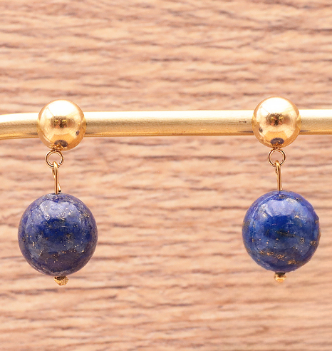 Boucles d’oreilles en Lapis Lazuli – Expression & Sagesse Intérieure