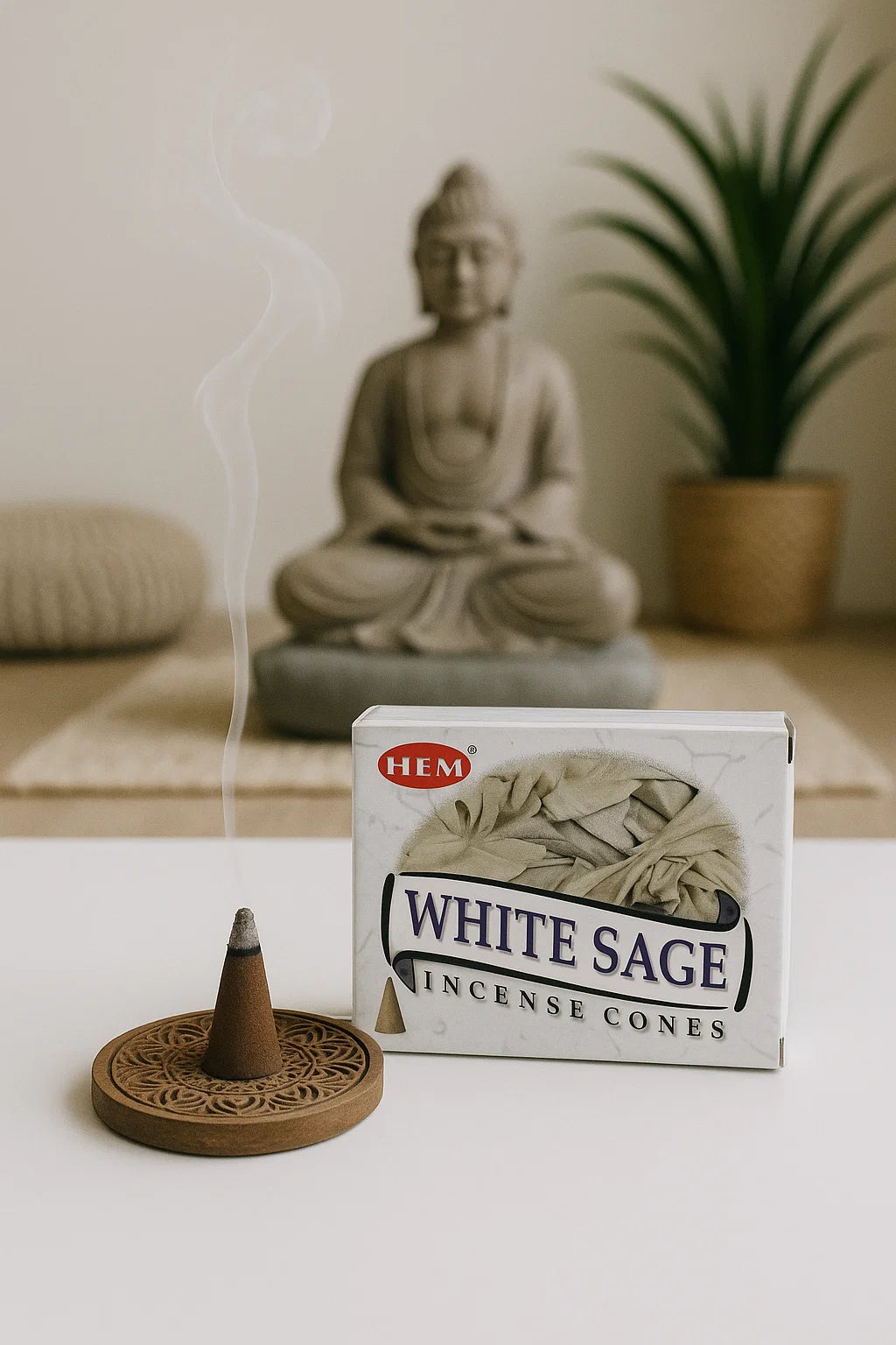 Encens en Cônes HEM – Sauge Blanche