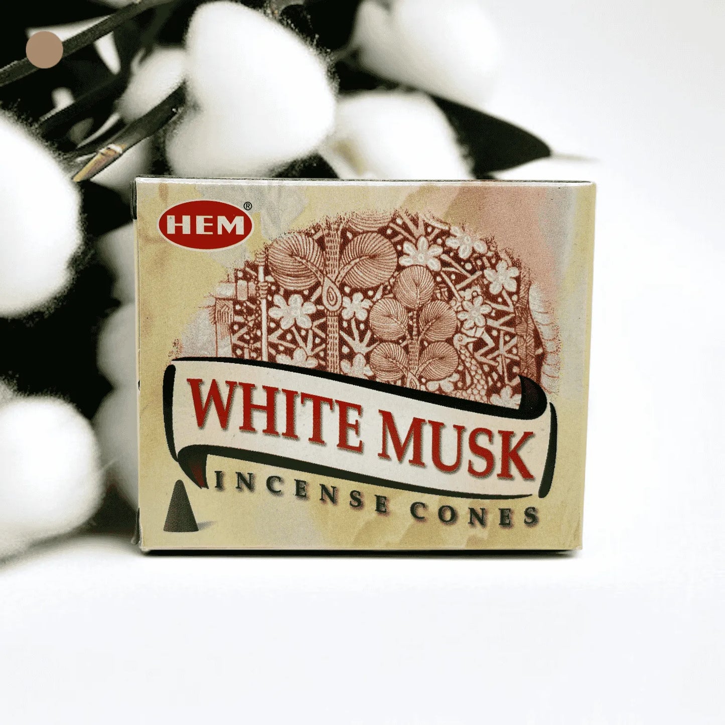 Encens HEM Cônes Musc Blanc
