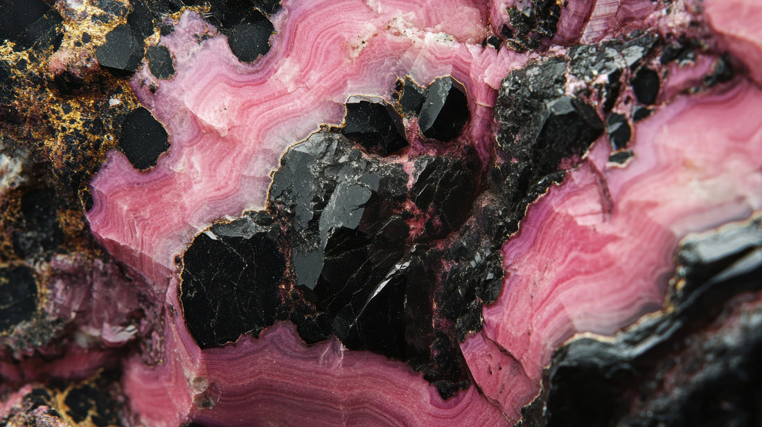 🌸 La Rhodonite : pierre de guérison émotionnelle et d’apaisement du cœur