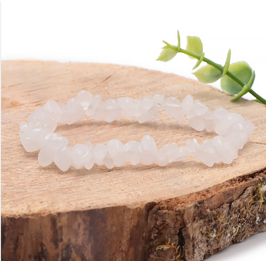Bracelet Agate Blanche – Paix & Clarté intérieure