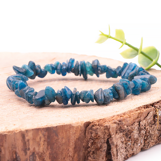 Bracelet Apatite Bleue – Clarté & Expression authentique