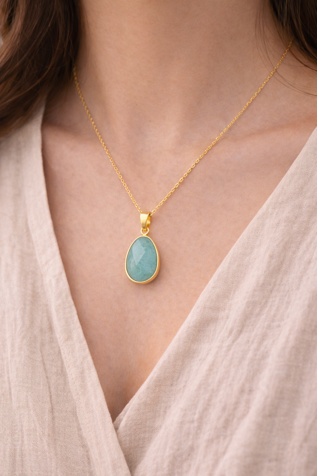 Pendentif Amazonite – Expression & Douceur