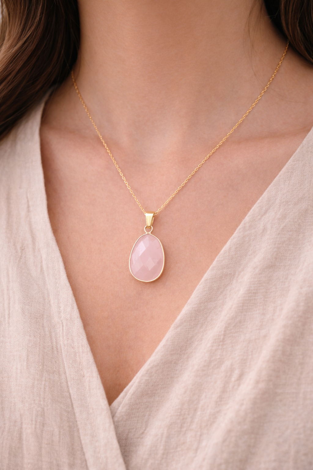 Rose Quartz Pendant – Love & Gentle Heart