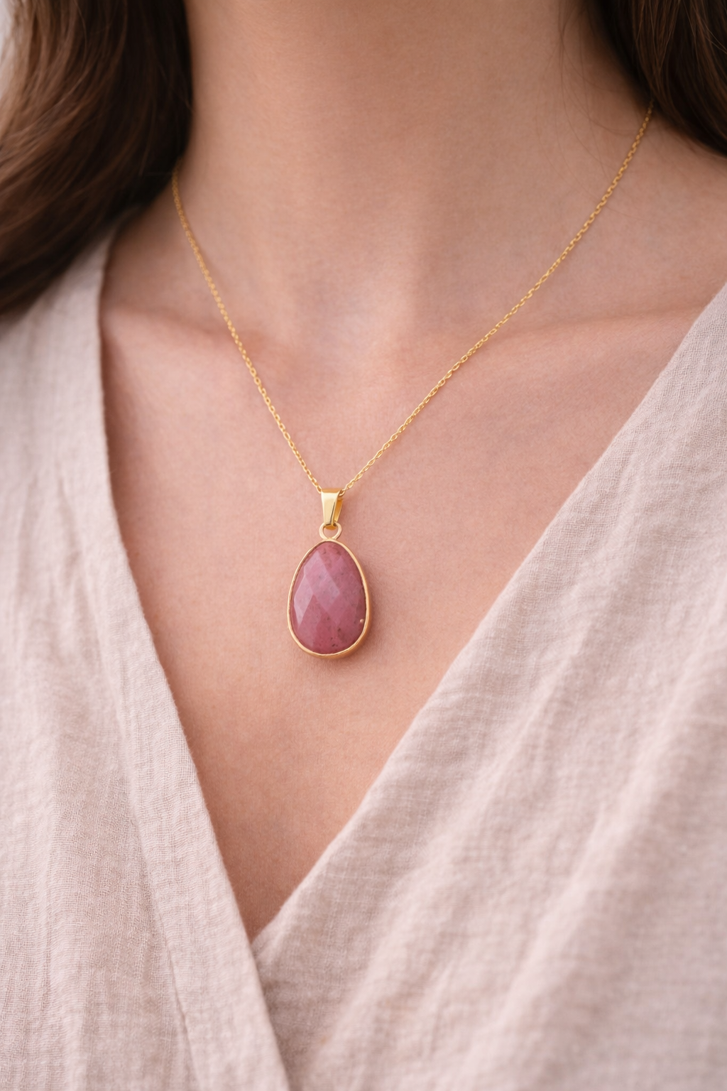 Rhodonite Pendant – Heart Healing & Emotional Balance